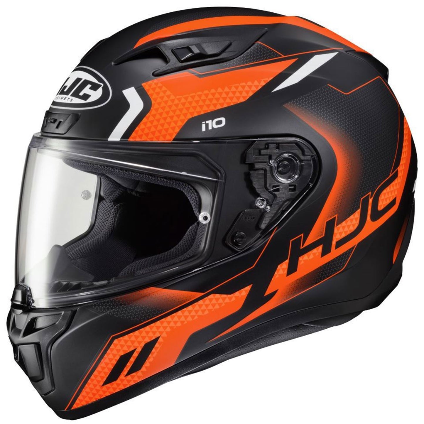 HJC i10 Robust - Full Face Street Helmet - MC-7SF - Black/Orange/White_1377802