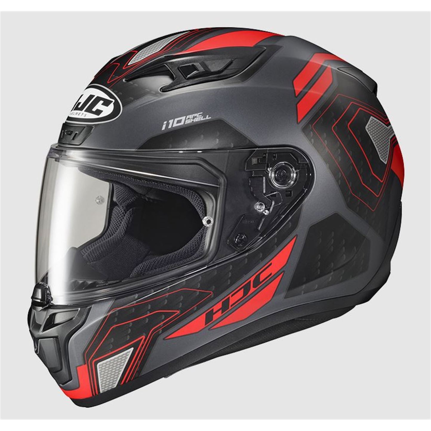 HJC i10 Sonar - Full Face Street Helmet - MC-1SF - Black/Red/Grey_1377920