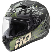 HJC I10 Pitfall Helmet - Black/Silver/Metallic Green - MC-4SF_1410915