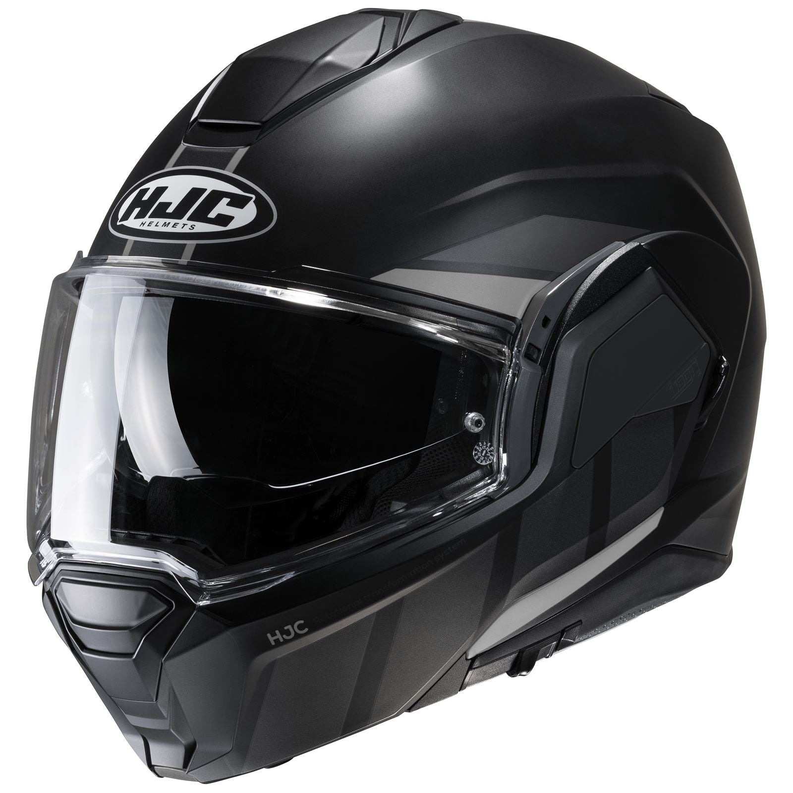 HJC I100 Beis Modular Helmet - Black/Grey - MC5SF_1438343