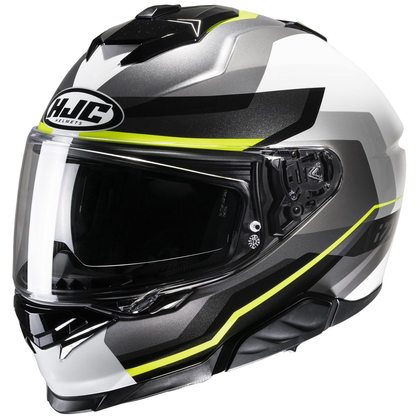 HJC I71 Nior Helmet - Black/ Silver/ White/ Hi-Vis - MC-3HSF_1412385
