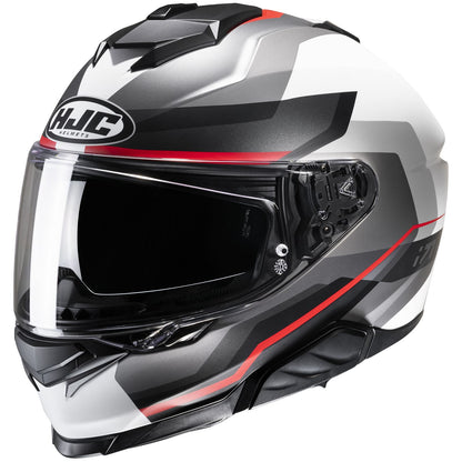 HJC I71 Nior Helmet - Black/ Silver/ White/ Red - MC-1SF_1412410