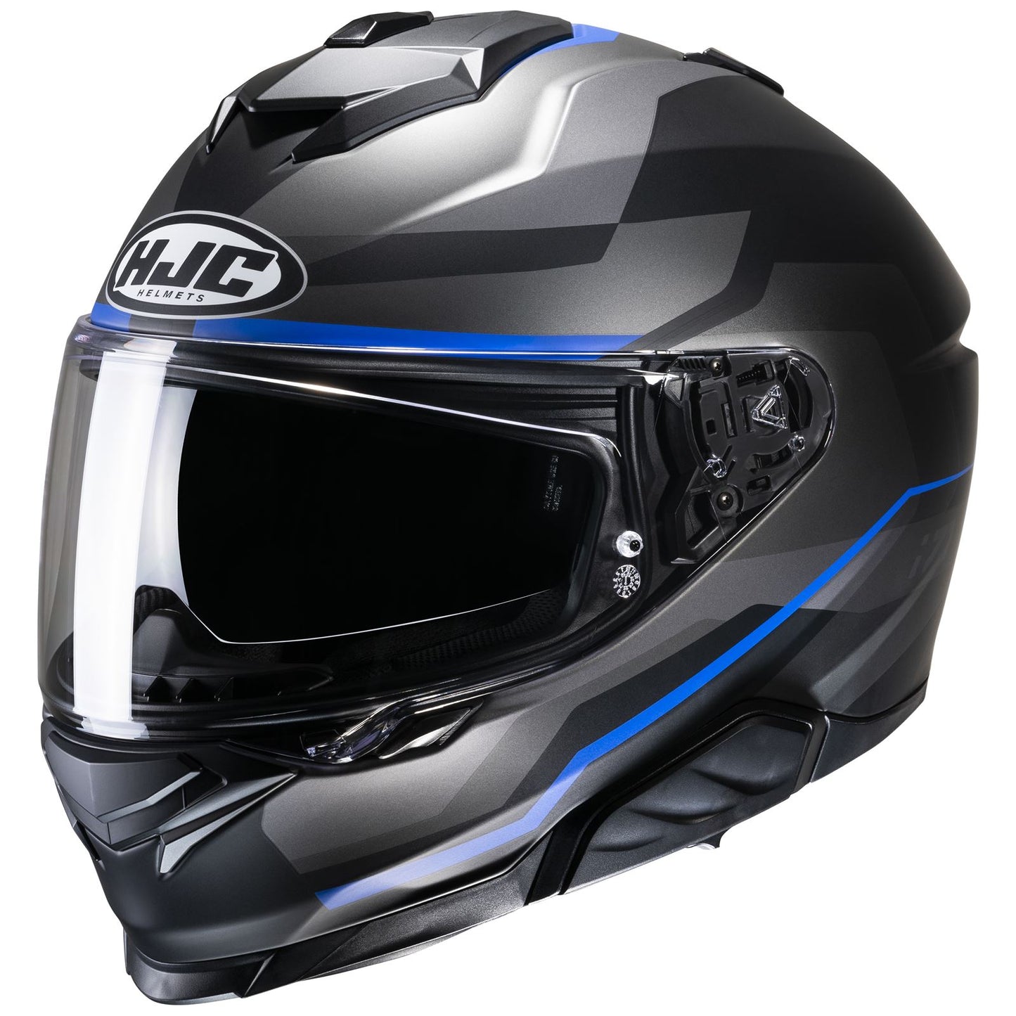 HJC I71 Nior Helmet - Black/Silver/Blue - MC-2SF_1412424