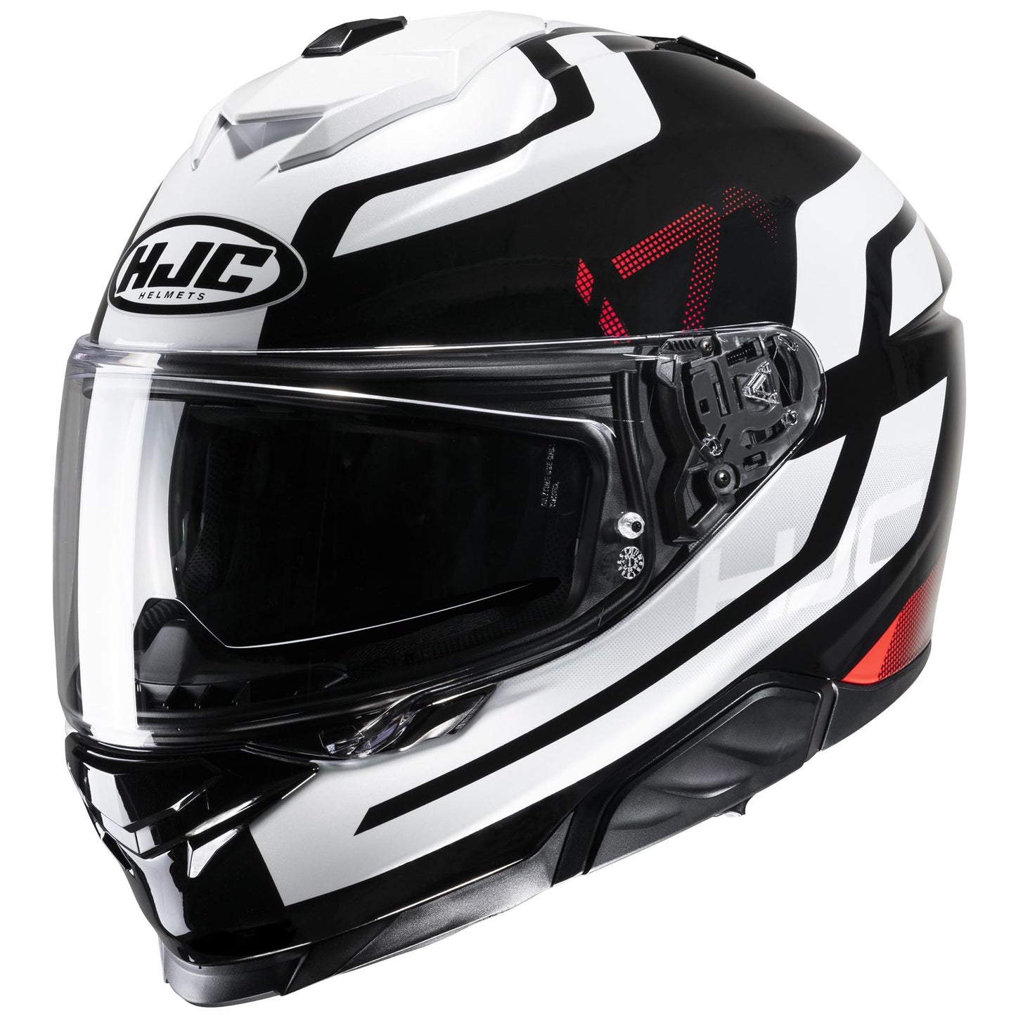 HJC I71 Enta Helmet - Black/White/Red - MC-1_1412418