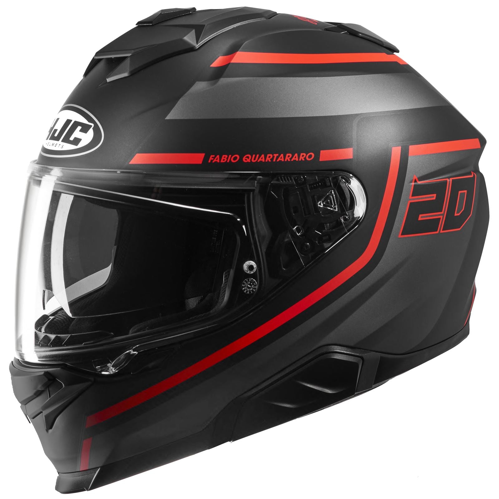HJC I71 FQ20 Helmet - Black/Red - MC-1SF_1412450