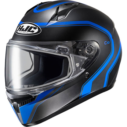 HJC C10 Elie Helmet - MC-2SF - Black/Blue - 3XS OPEN BOX [MPN: 0825-1032-01]_2159889