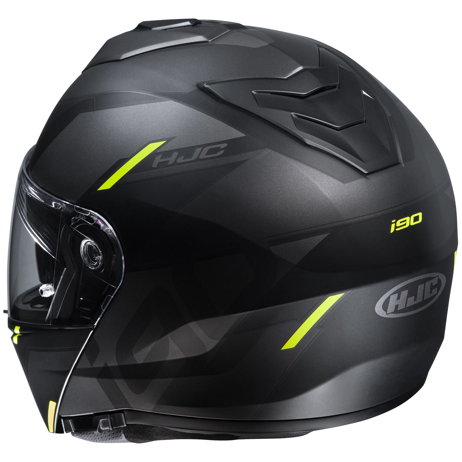 HJC I90 Aventa Helmet - Black/Silver/Hi-Vis - MC-3HSF_1413618
