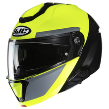HJC I91 Bina Helmet - Hi-Vis/Black/Grey - MC-3H_1415498