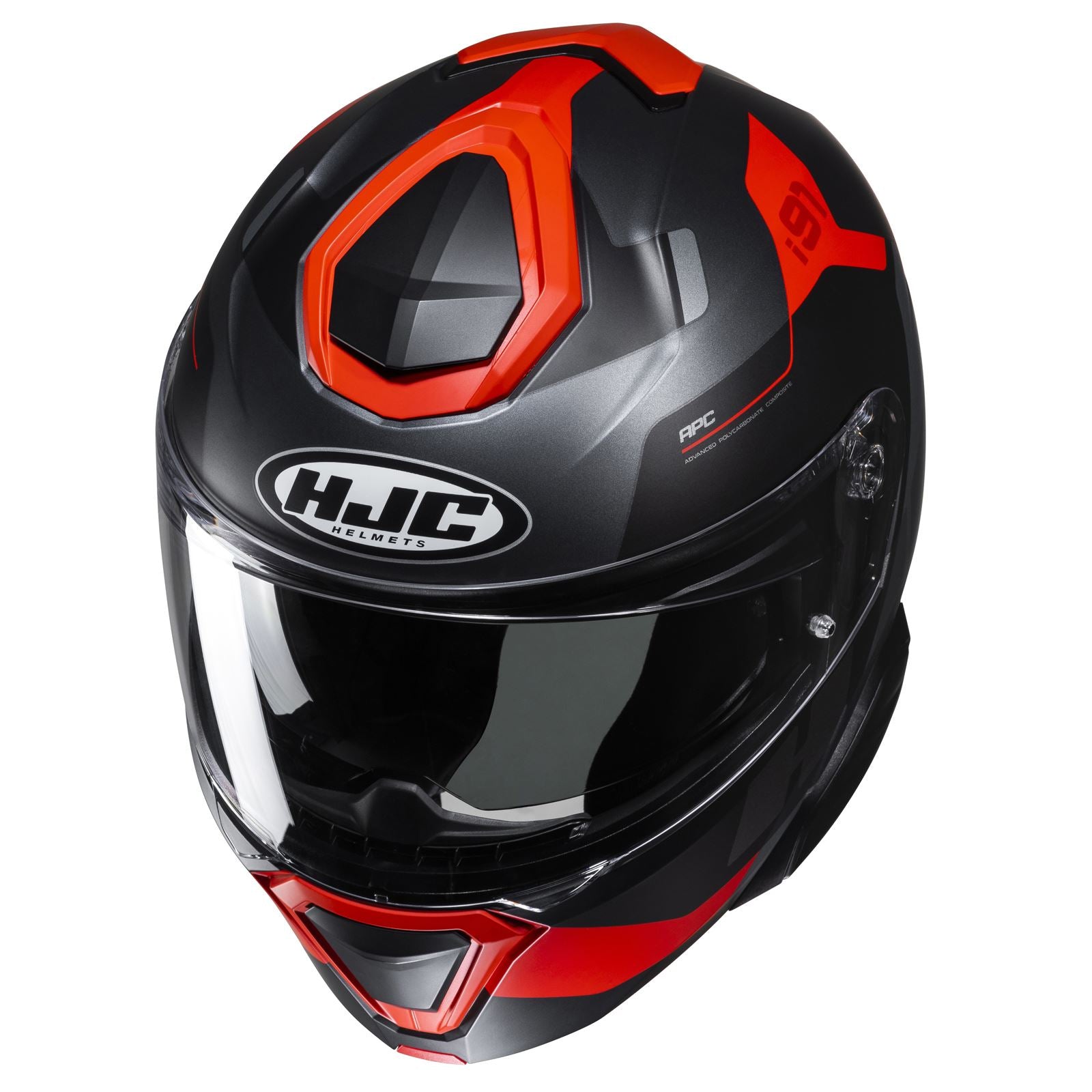 HJC I91 Carst Helmet - Black/Grey/Red - MC-1SF_1417545