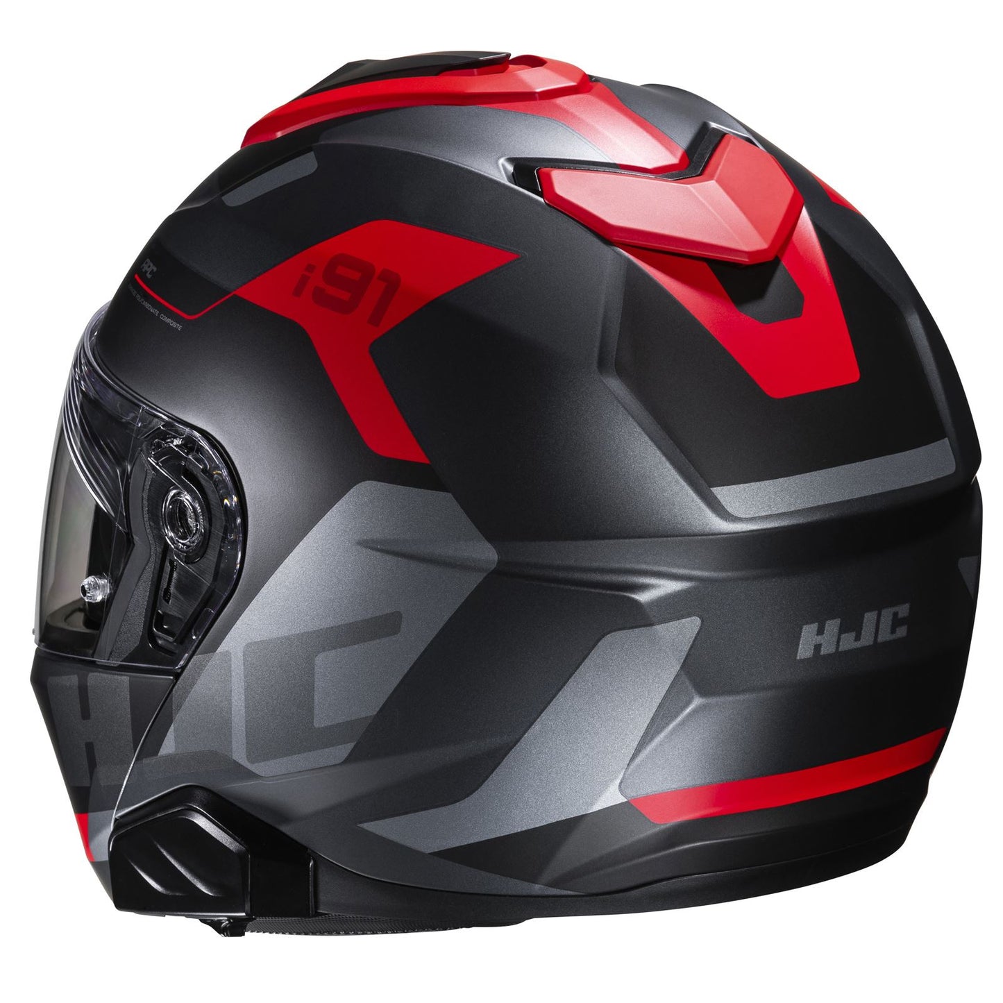HJC I91 Carst Helmet - Black/Grey/Red - MC-1SF_1417546
