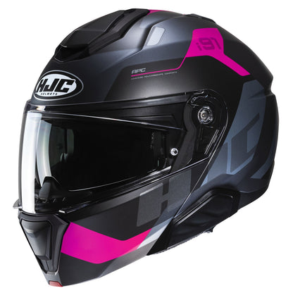 HJC I91 Carst Helmet - Black/Silver/Pink - MC-8SF_1417569