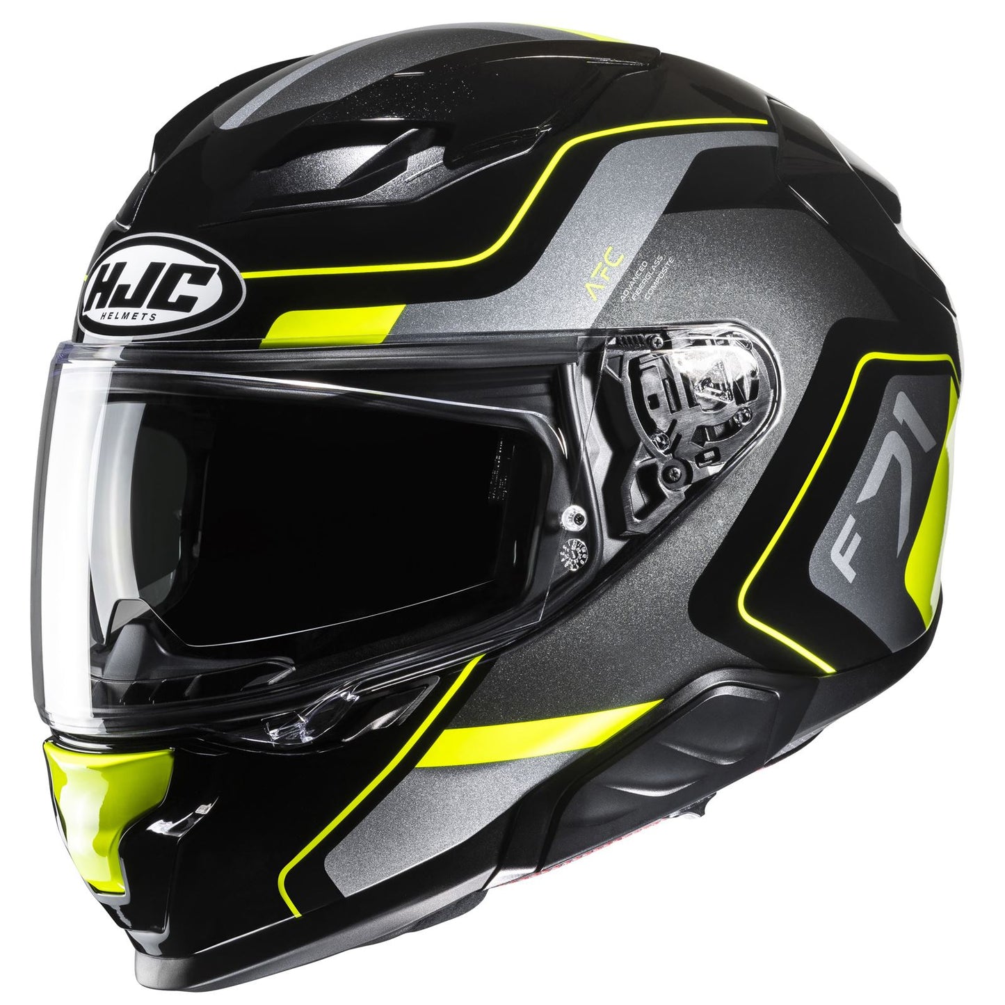 HJC F71 Arcan Helmet - Black/Grey/Hi-Vis - MC-3H_1400999