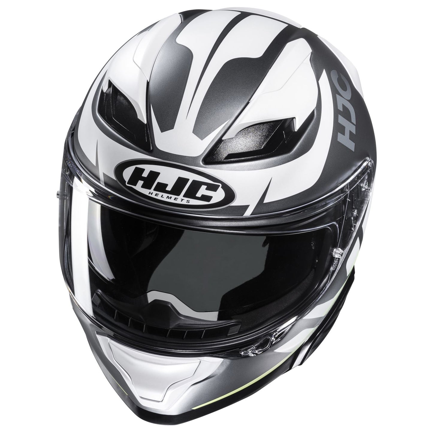 HJC F71 Bard Helmet - Black/White/Hi-Vis - MC-4HSF_1413567