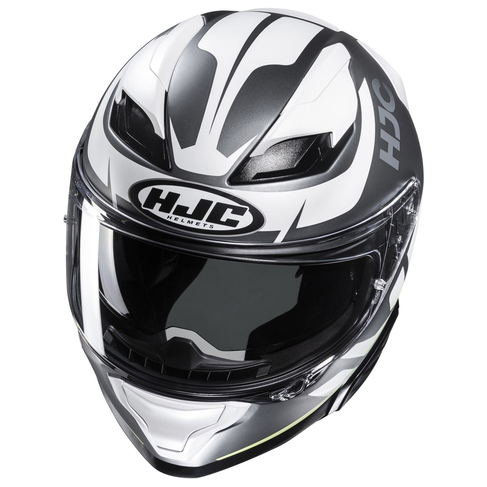 HJC F71 Bard Helmet - Black/White/Hi-Vis - MC-4HSF_1413567