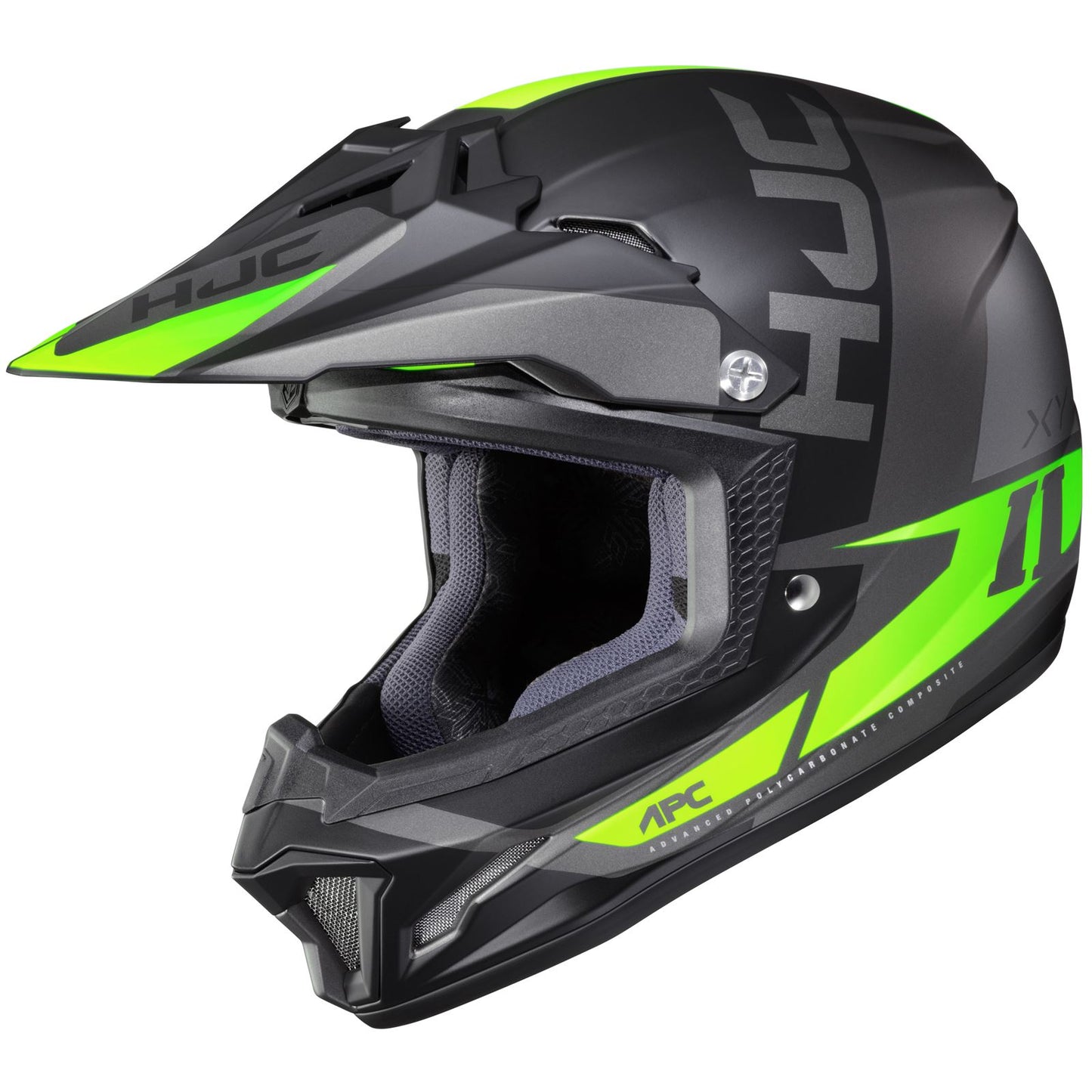 HJC CL-XY 2 Creed Youth Helmet - Black/Hi-Vis Green - Small CLOSEOUT [MPN: 0865-2934-04]_1541686