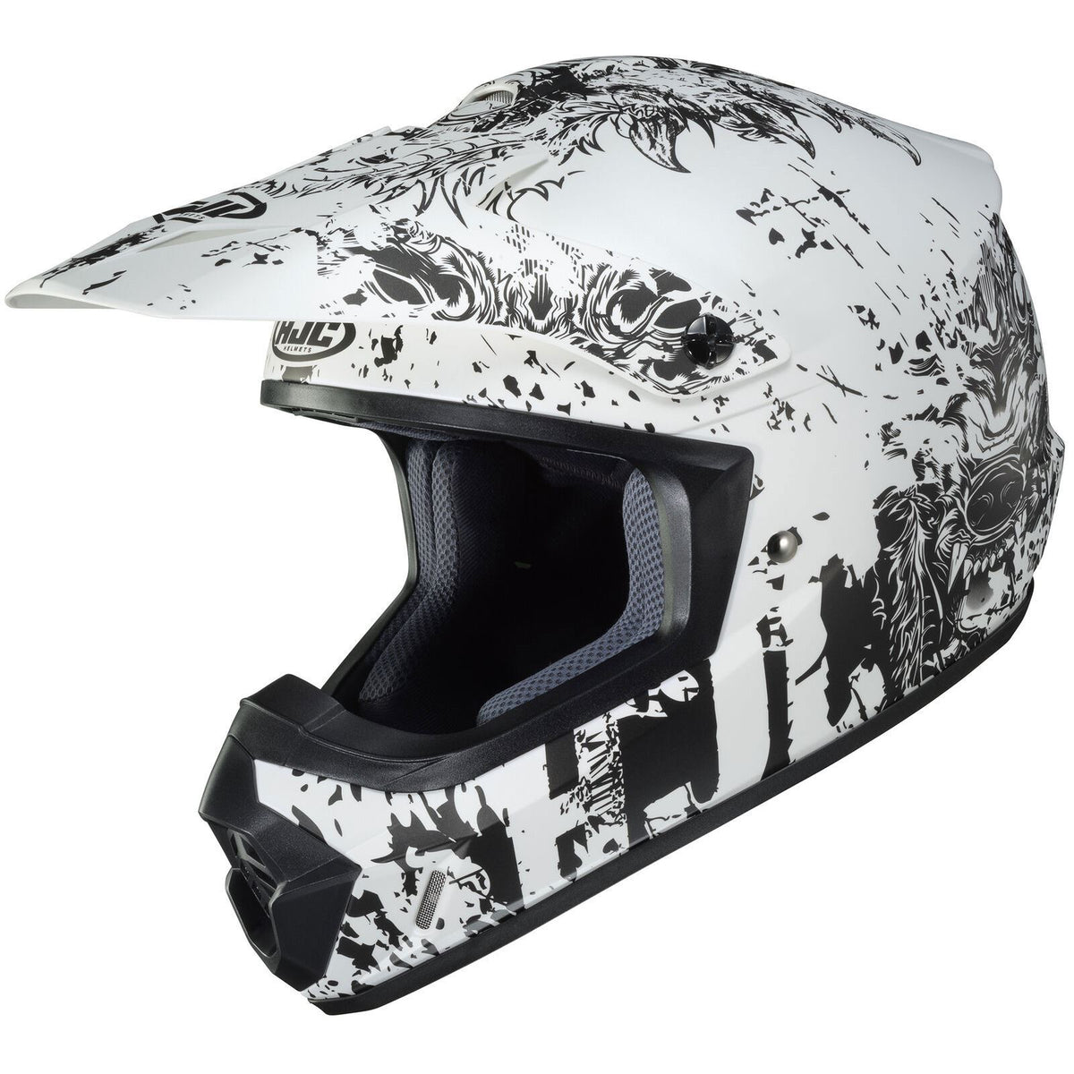 HJC CS-MX 2 Creeper Helmet - MC-10SF - White/Black_1477060