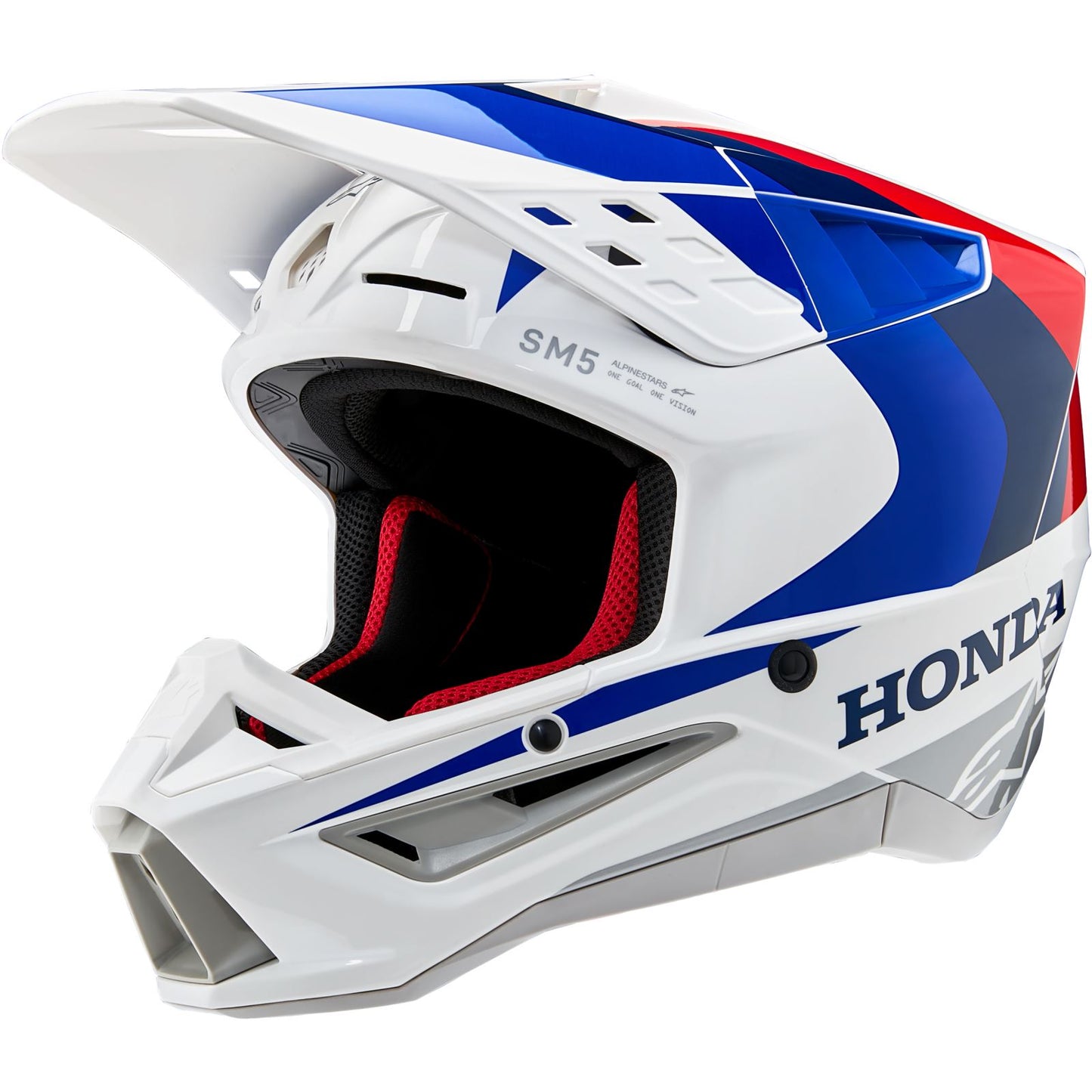 Alpinestars SM5 Helmet - Honda - White/Blue/Red Glossy_1367654