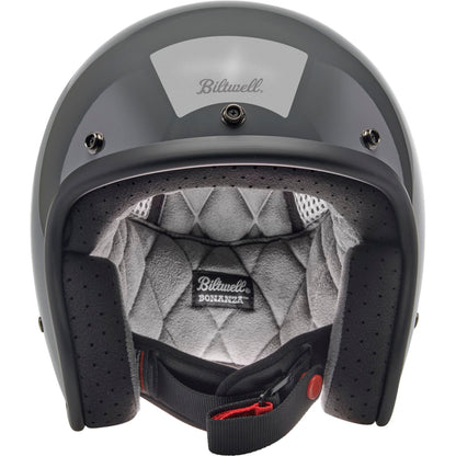 Biltwell Inc. Biltwell Bonanza Helmet - Gloss Storm Gray_1367803