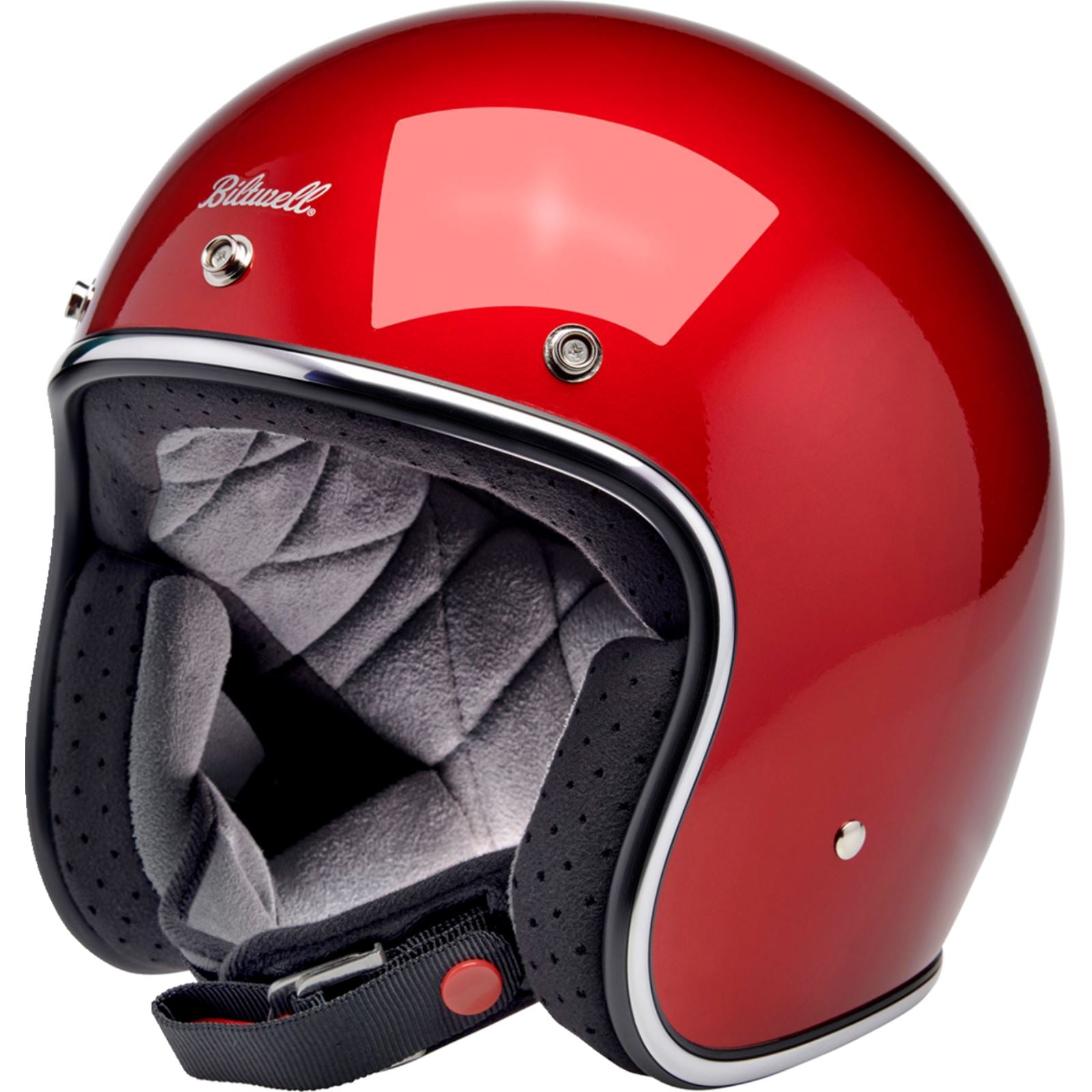 Biltwell Inc. Biltwell Bonanza Helmet - Metallic Cherry Red_1367884
