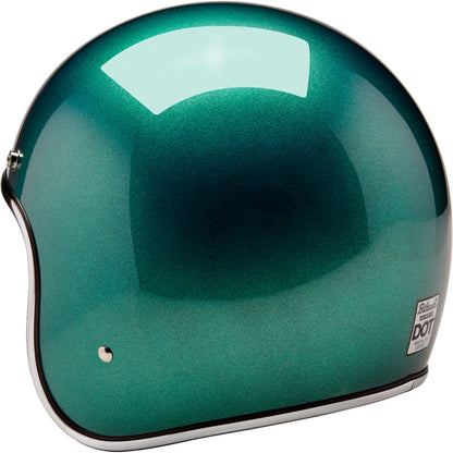 Biltwell Inc. Biltwell Bonanza Helmet - Metallic Catalina Green_1367922