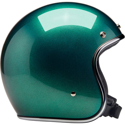 Biltwell Inc. Biltwell Bonanza Helmet - Metallic Catalina Green_1367923