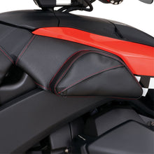 Show Chrome Dual Side Tank Pouch - Ballistic w/ Red Stitch - Ryker H40-401CRED_1373890
