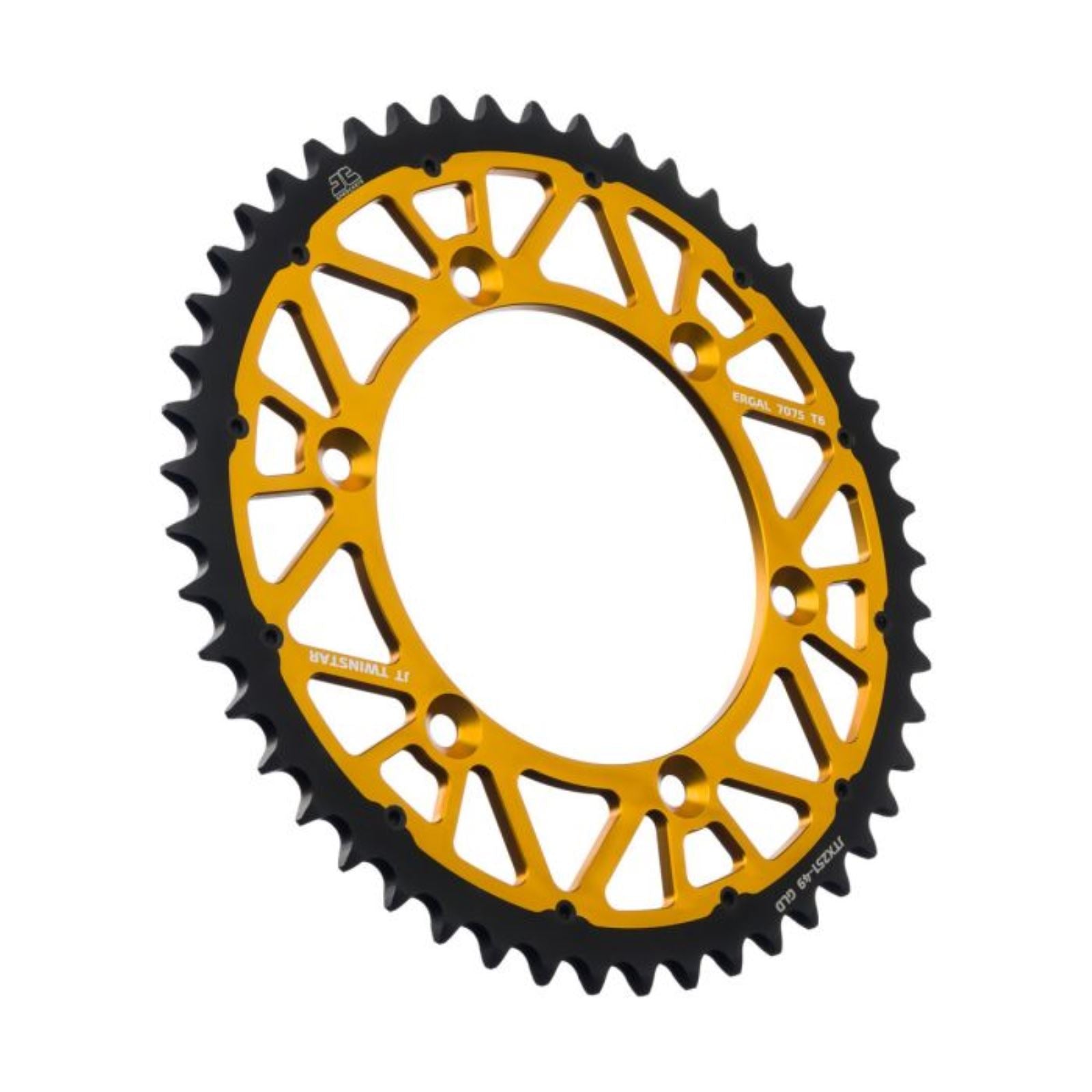 JT Sprockets Twinstar Sprocket - Gold 49-Tooth  JTX251.49GLD_1370203