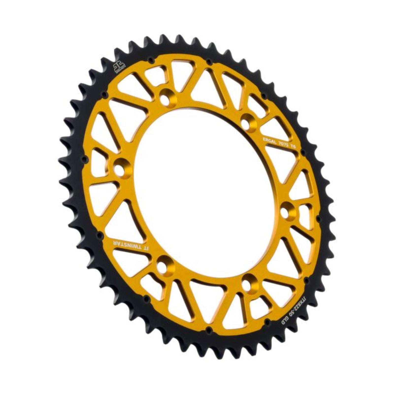 JT Sprockets Twinstar Sprocket - Gold 50-Tooth  JTX822.50GLD_1370176