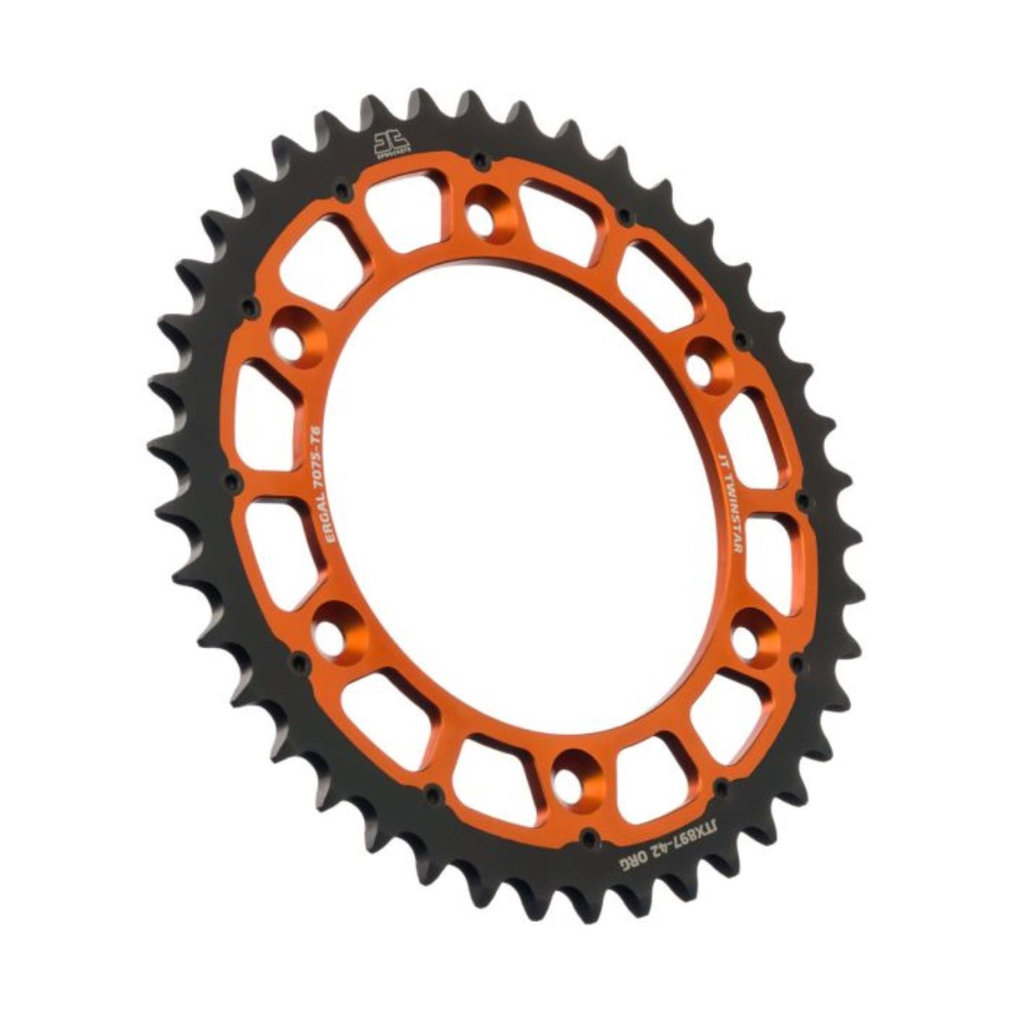 JT Sprockets Twinstar Sprocket - Orange 42-Tooth JTX897.42ORG_1370180