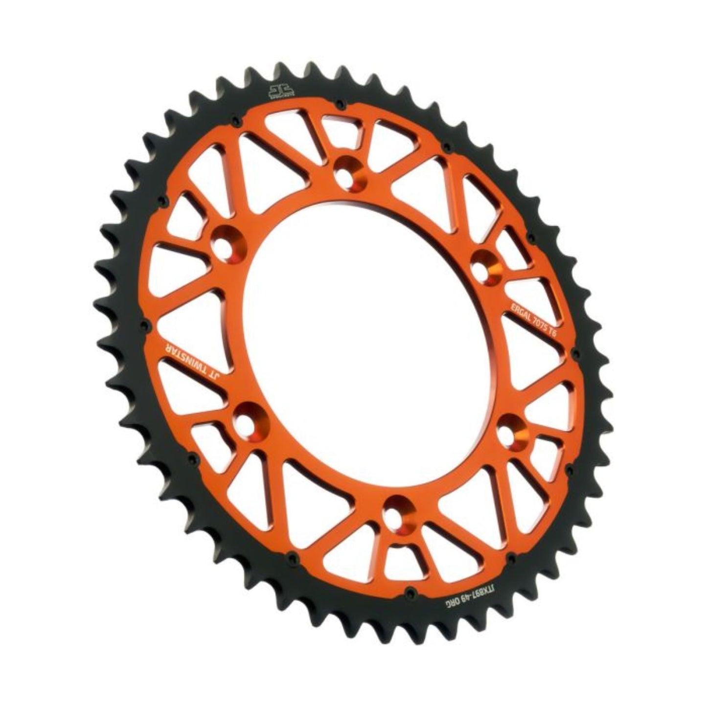 JT Sprockets Twinstar Sprocket - Orange 49-Tooth JTX897.49ORG_1370184
