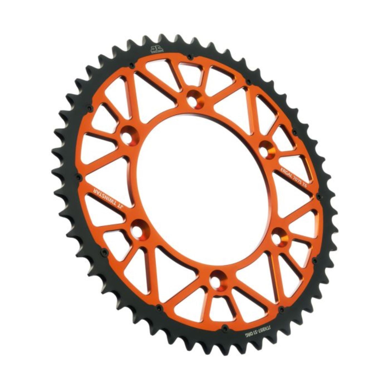 JT Sprockets Twinstar Sprocket - Orange 51-Tooth JTX897.51ORG_1370186