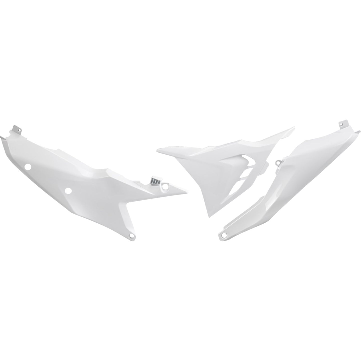 UFO Plastics Side Panels - White - Vented for KTM [MPN: KT05021#042]_1396699