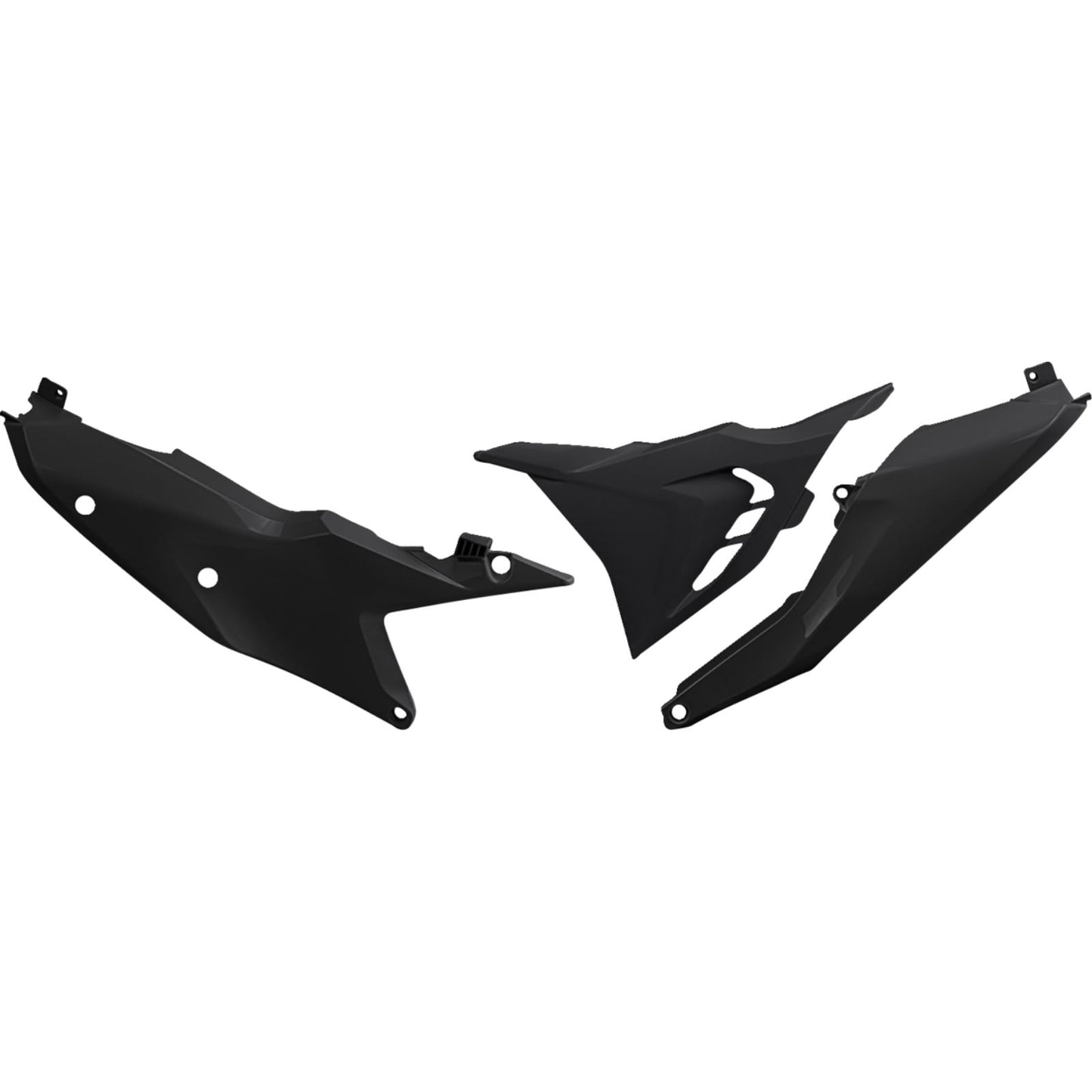 UFO Plastics Side Panels - Black - Vented for KTM [MPN: KT05021#001]_1400229