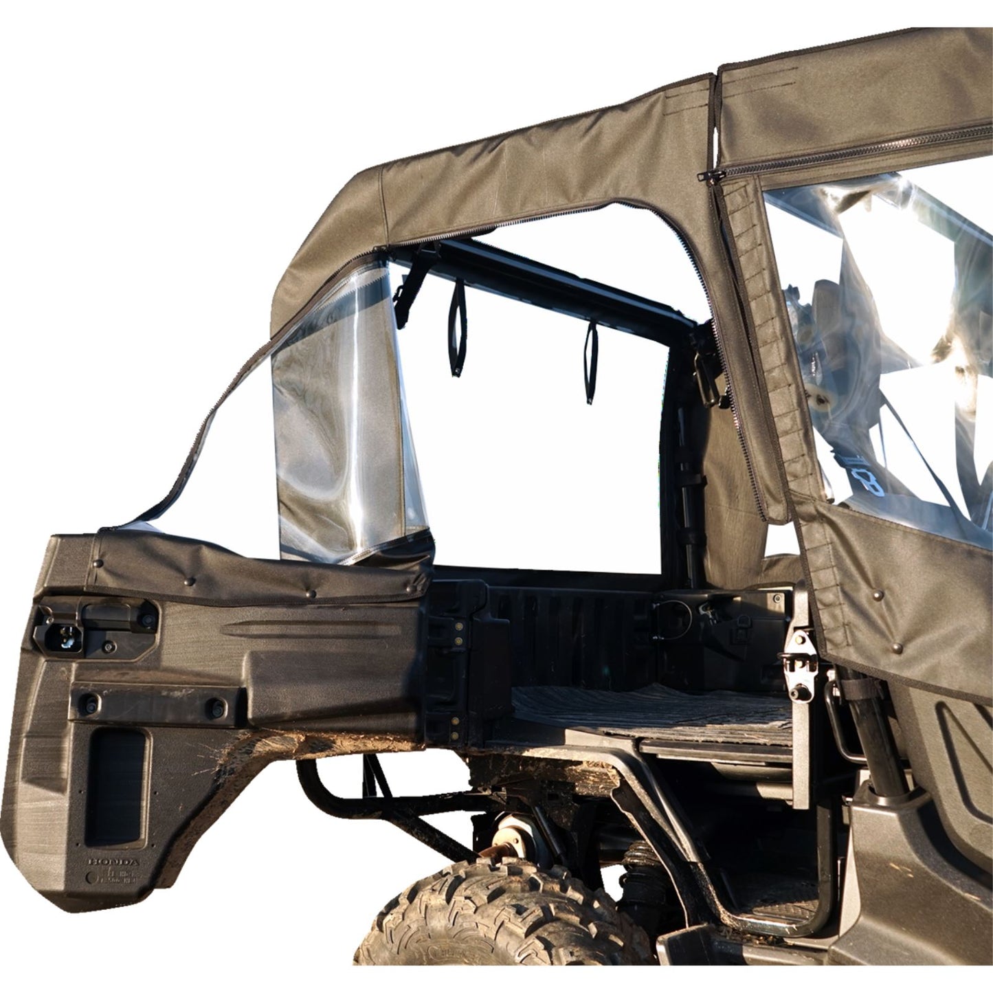 Seizmik Soft Doors - Middle and Rear Windows with Zipper for Honda Pioneer 51-20983_1377422