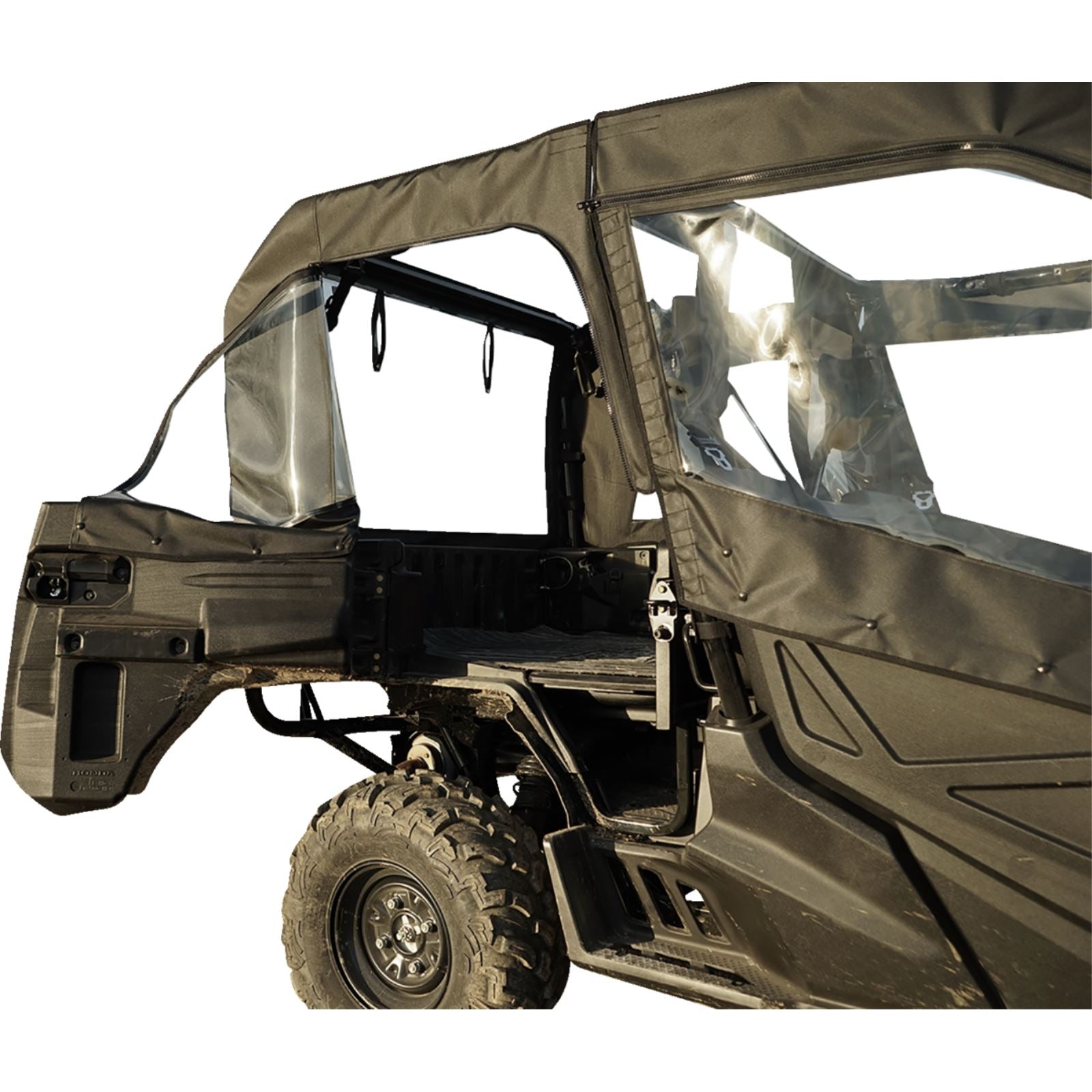 Seizmik Soft Doors - Middle and Rear Windows with Zipper for Honda Pioneer 51-20983_1377402