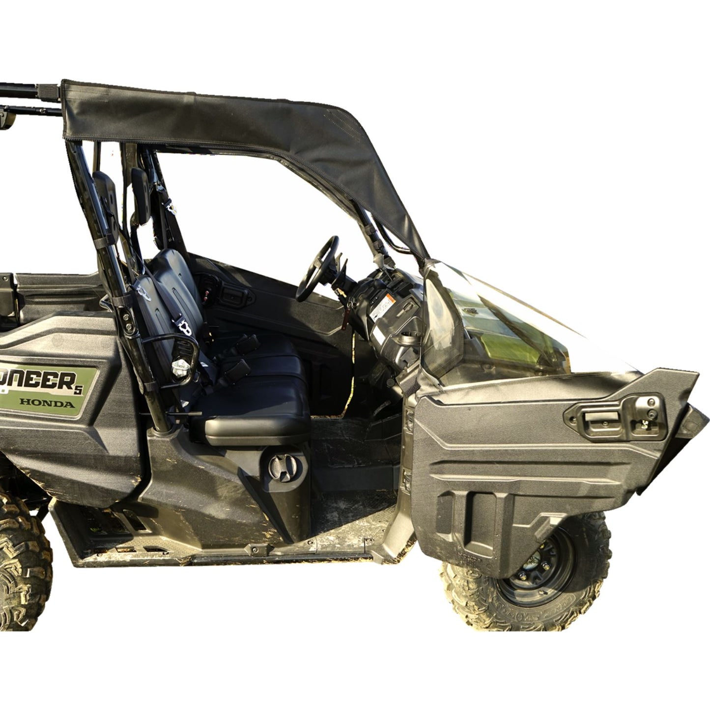 Seizmik Soft Doors - Middle and Rear Windows with Zipper for Honda Pioneer 51-20983_1377405