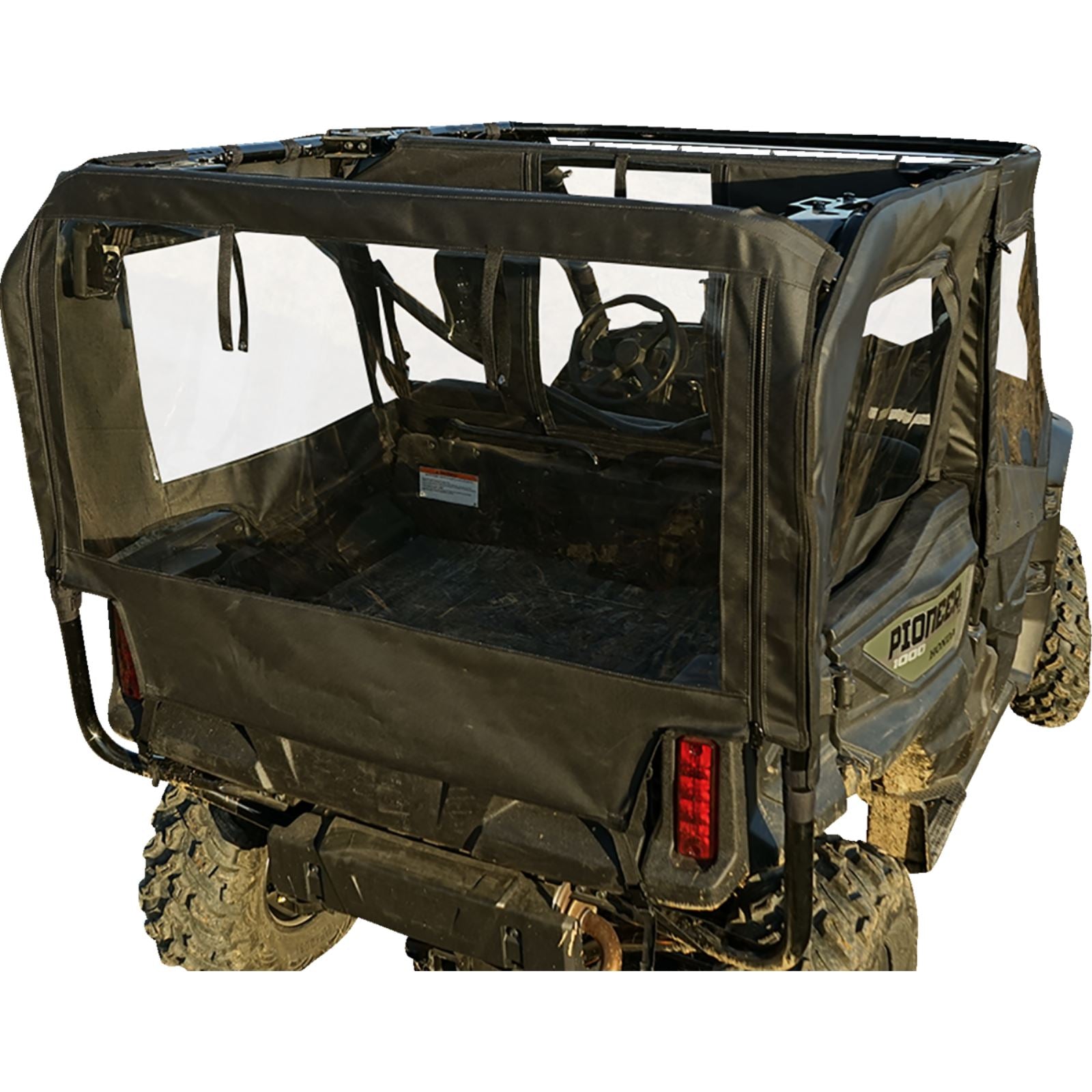 Seizmik Soft Doors - Middle and Rear Windows with Zipper for Honda Pioneer 51-20983_1377407
