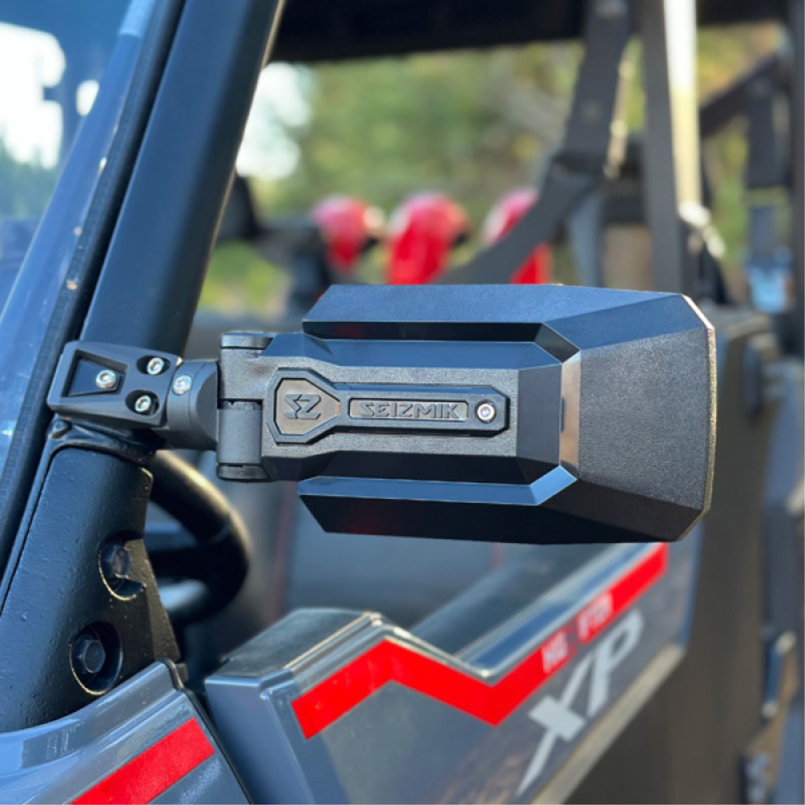 Seizmik Trailrider Side View Mirror - Rectangle - Black - Pro Fit 56-90095KIT_1779857