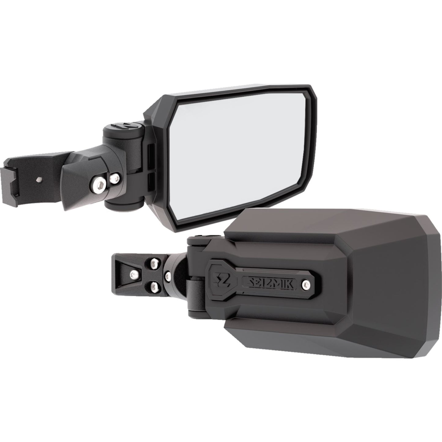 Seizmik Trailrider Side View Mirror - Rectangle - Black - Pro Fit 56-90095KIT_1381221