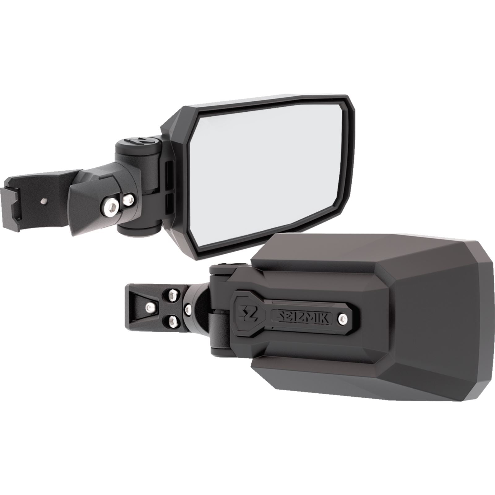 Seizmik Trailrider Side View Mirror - Rectangle - Black - Pro Fit 56-90095KIT_1381221