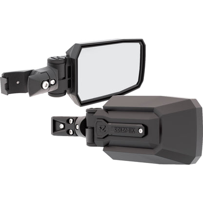 Seizmik Trailrider Side View Mirror - Rectangle - Black - Pro Fit 56-90095KIT_1381221