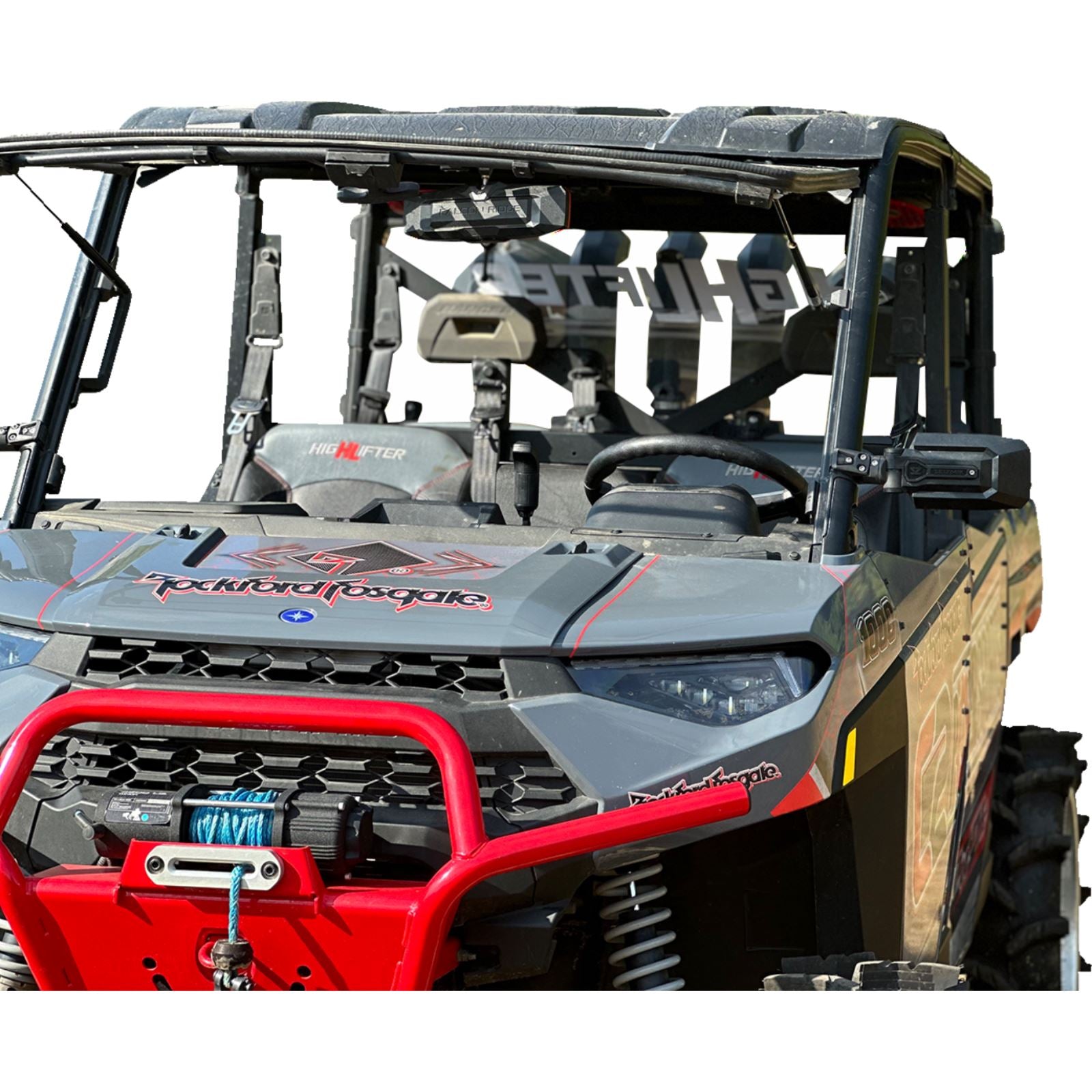 Seizmik Trailrider Side View Mirror - Rectangle - Black - Pro Fit 56-90095KIT_1381204