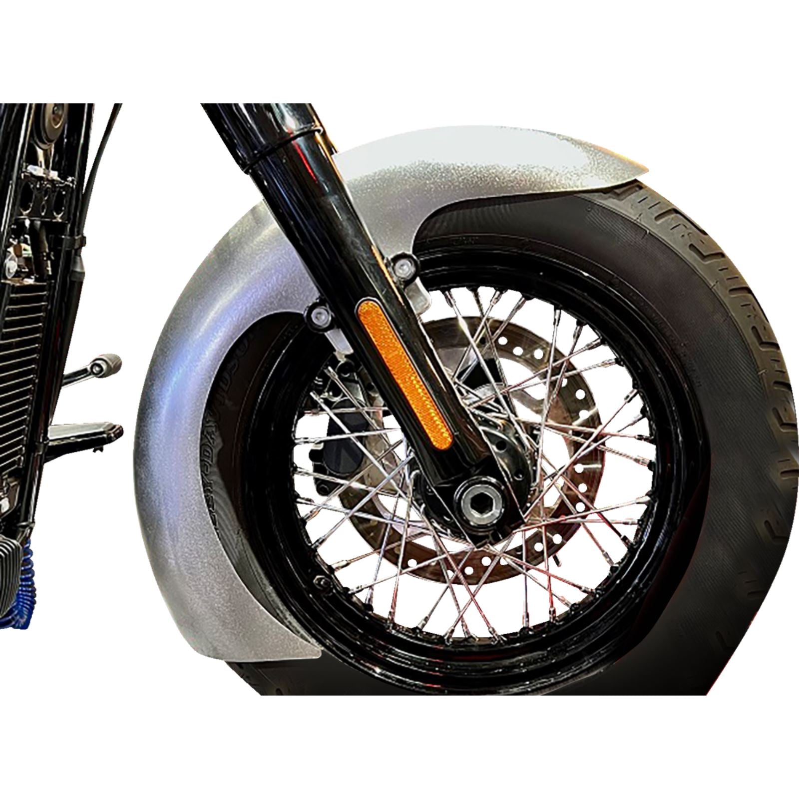 Paul Yaffe's Bagger Nation Thicky Front Fender - With Satin Adaptors - M8 Softail® [MPN: THICK-OEM-M8ST-S]_1369334