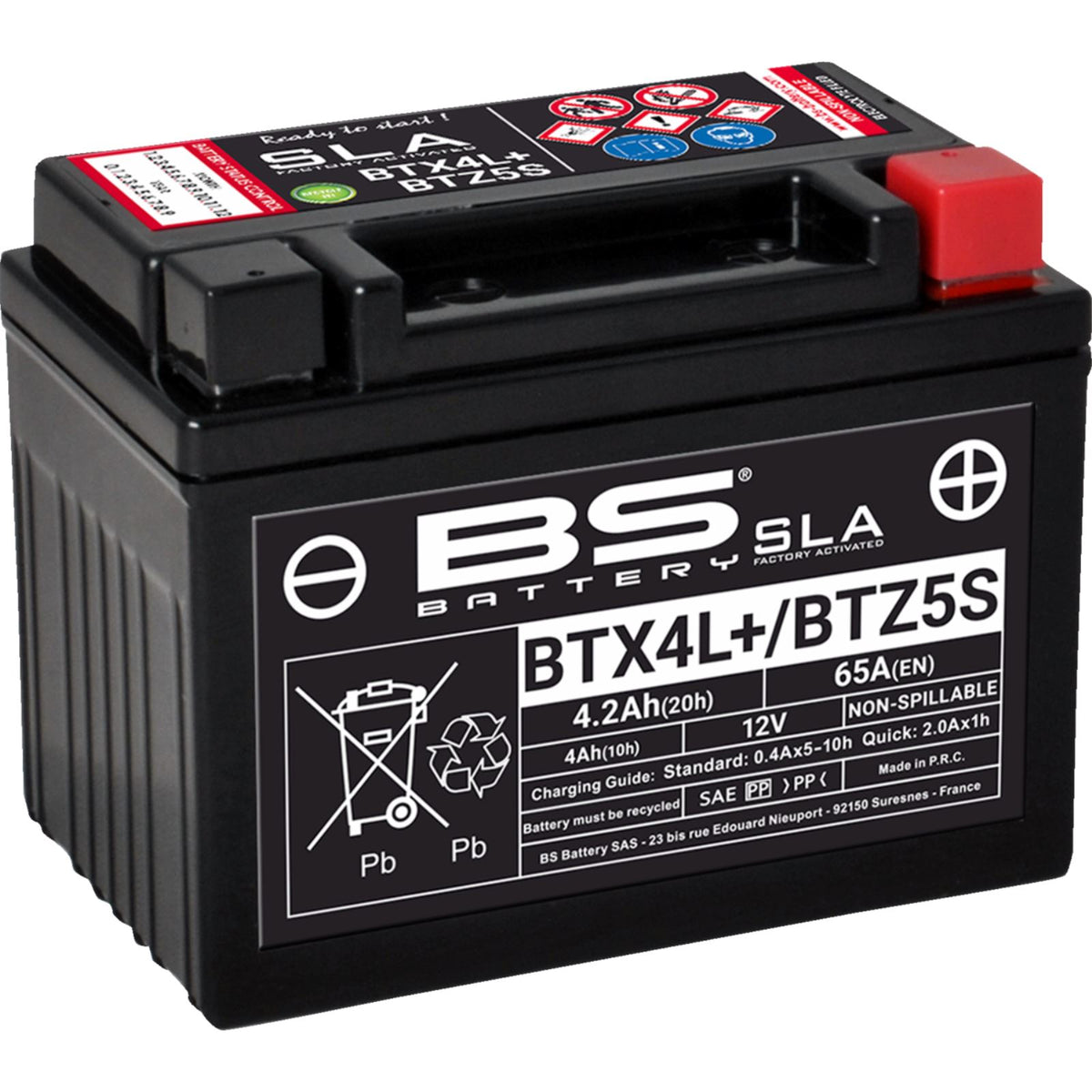 BS Battery Battery - 12V - 4ah - BTX4L/BTZ5S (YTX) [MPN: 300669]_1369390