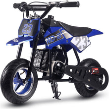 MotoTec USA DB-02 50cc 2-Stroke Kids Supermoto Gas Dirt Bike - Blue MT-DB-02_Blue_1370439