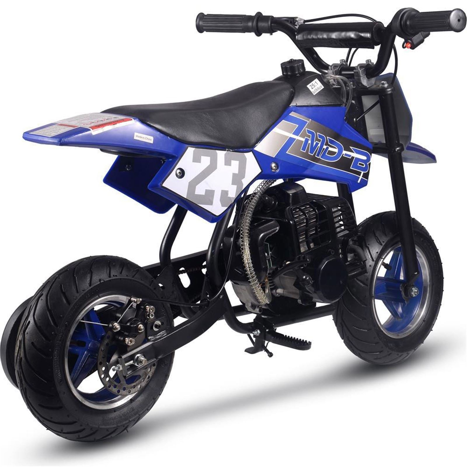 MotoTec USA DB-02 50cc 2-Stroke Kids Supermoto Gas Dirt Bike - Blue MT-DB-02_Blue_1370441