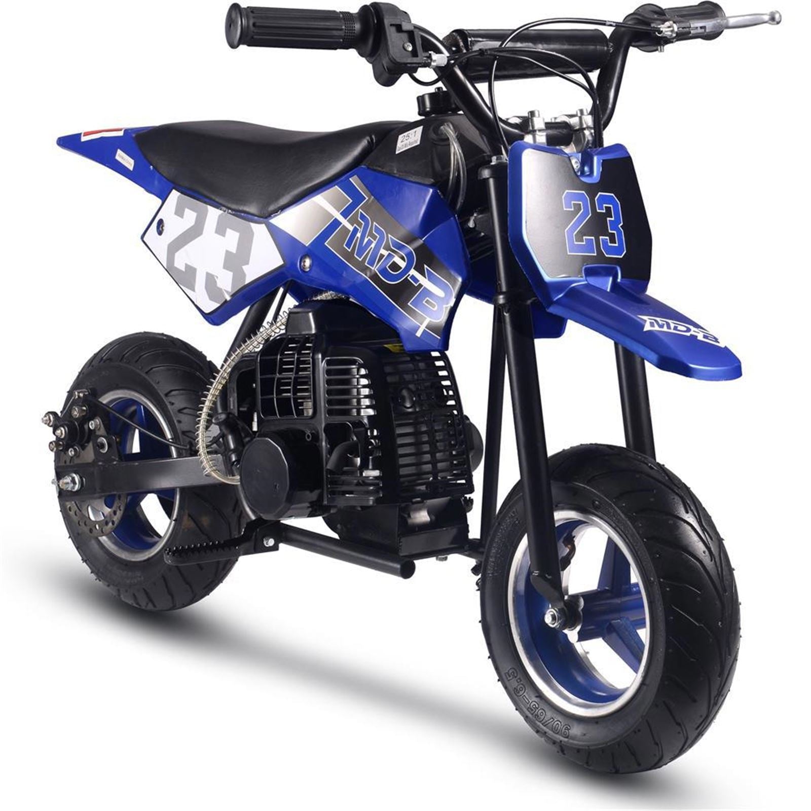 MotoTec USA DB-02 50cc 2-Stroke Kids Supermoto Gas Dirt Bike - Blue MT-DB-02_Blue_1370444