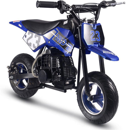 MotoTec USA DB-02 50cc 2-Stroke Kids Supermoto Gas Dirt Bike - Blue MT-DB-02_Blue_1370444