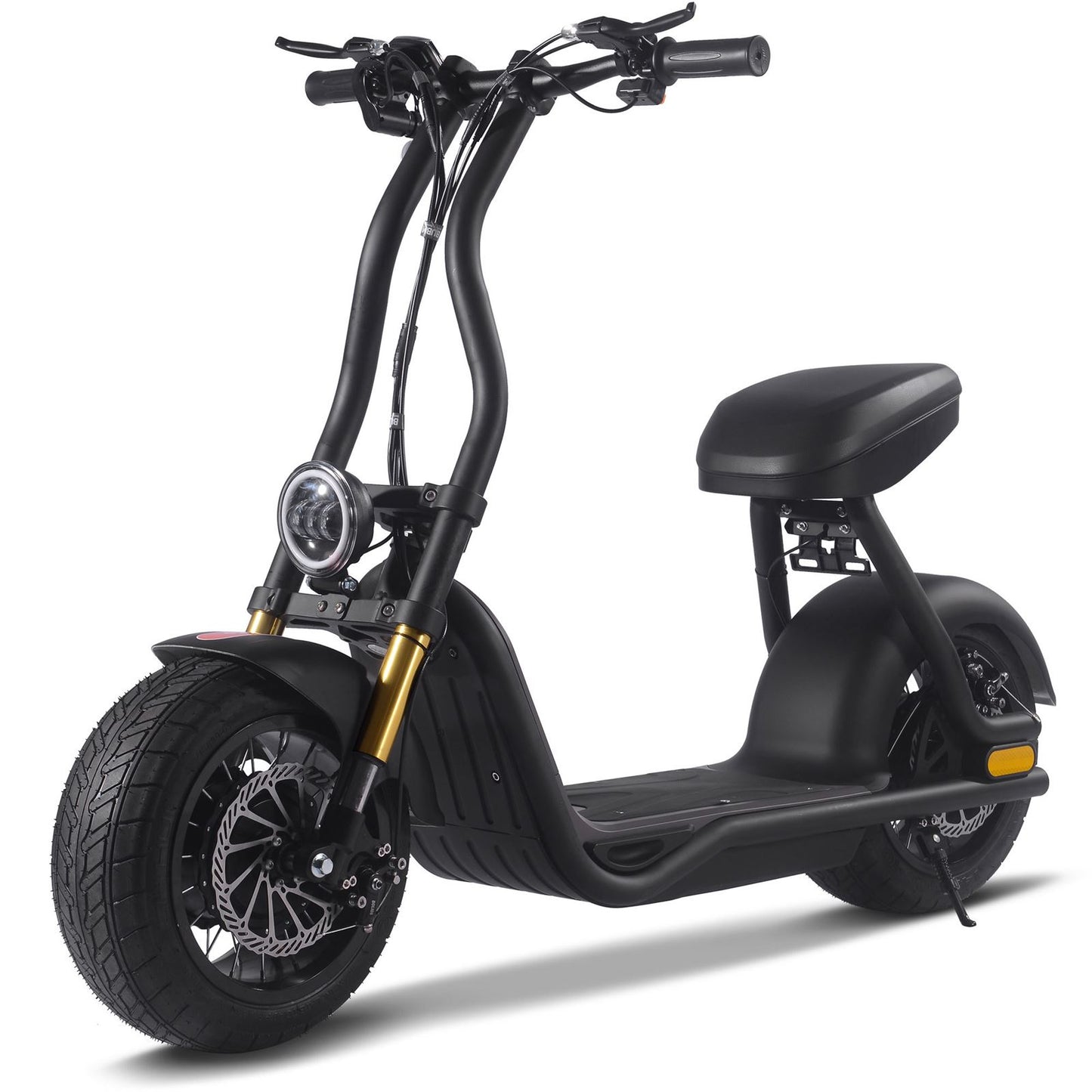 MotoTec USA Diablo 48v 1000w Lithium Electric Scooter - Black [MPN: MT-Diablo-48v-1000w_Black]_1534977