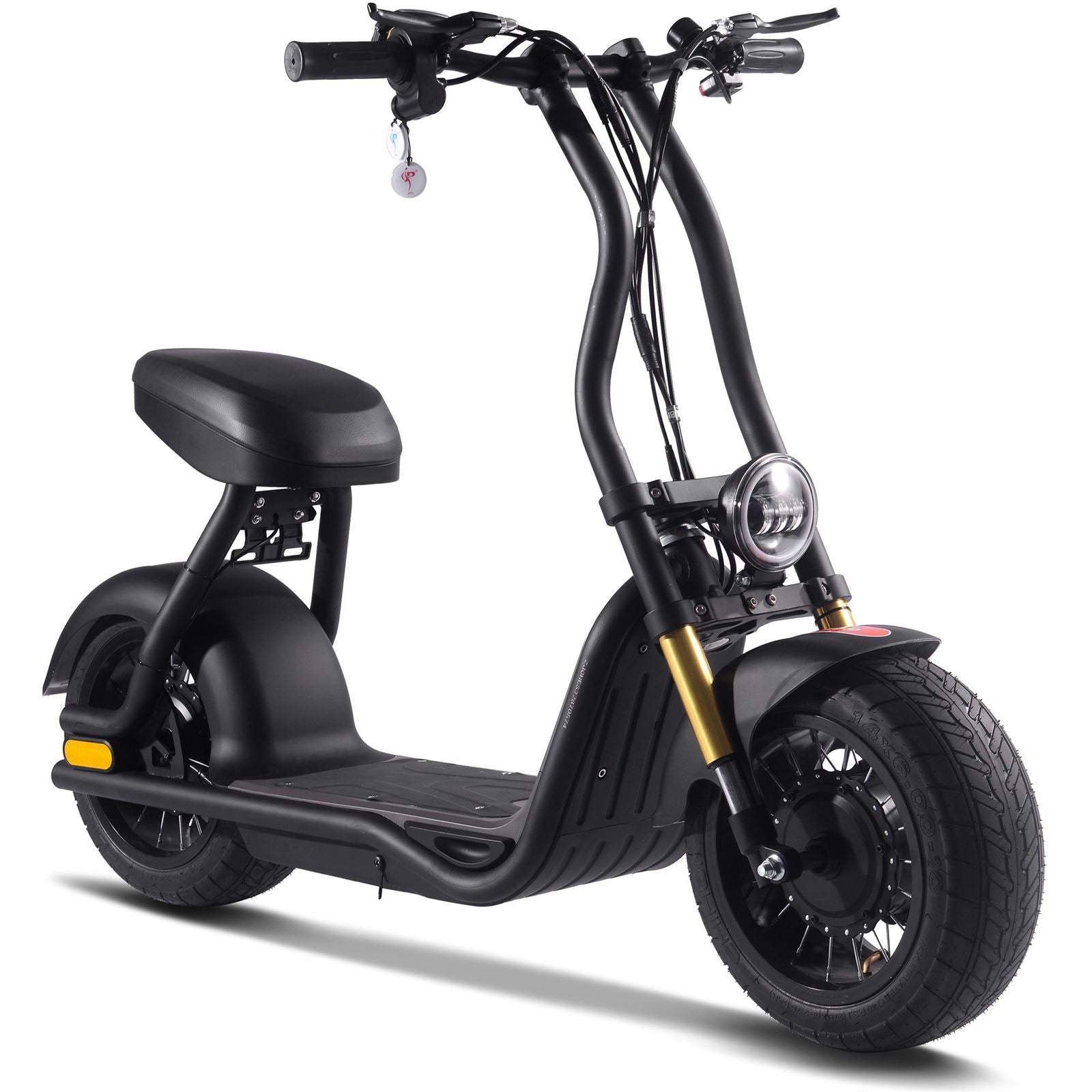 MotoTec USA Diablo 48v 1000w Lithium Electric Scooter - Black [MPN: MT-Diablo-48v-1000w_Black]_1534978
